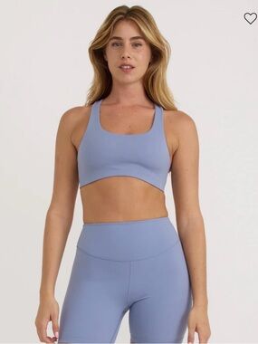 Organic Basics Active Legging and Sports Bra set 🩵 misty blue